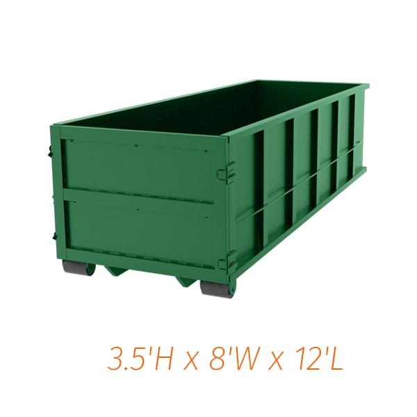 the weight capacity of a ten-yard dumpster typically ranges from 1 to 3 tons